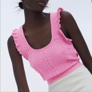 Zara Fuchsia Knit Top